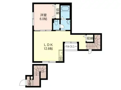 グランシャリオ(1LDK/2階)の間取り写真