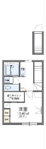 レオパレスパティオ(1K/2階)の間取り写真
