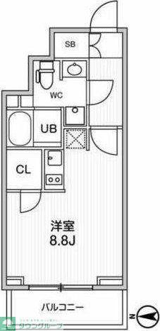 グラシアプレイス曳舟(ワンルーム/7階)の間取り写真