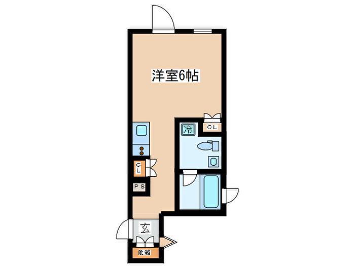 FARE住吉III(ワンルーム/3階)の間取り写真
