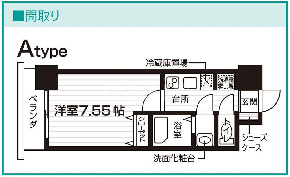 NASIC仙台東口(1K/10階)の間取り写真