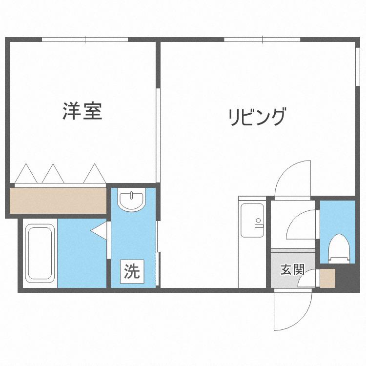 ORION188(1LDK/2階)の間取り写真