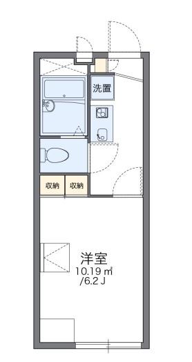 レオパレスGINGA(1K/2階)の間取り写真