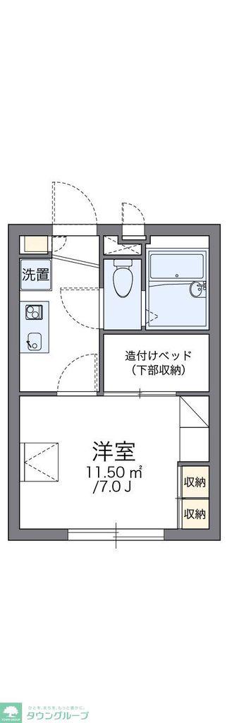 レオパレスシャルマン(1K/2階)の間取り写真
