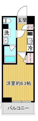 SHOKEN RESIDENCE 川崎(1K/1階)の間取り写真