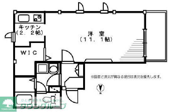 ボヌール高円寺(ワンルーム/2階)の間取り写真