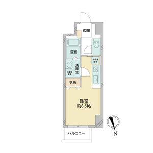 LA DOUCEUR今池(ワンルーム/7階)の間取り写真