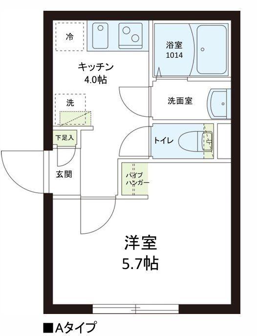 レピュア志村坂上レジデンス(1K/4階)の間取り写真