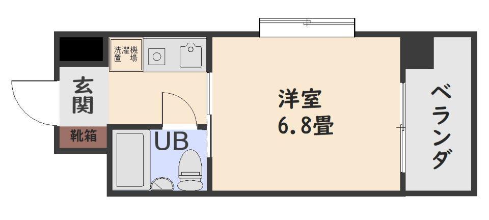 朝日プラザ上之園(1K/4階)の間取り写真