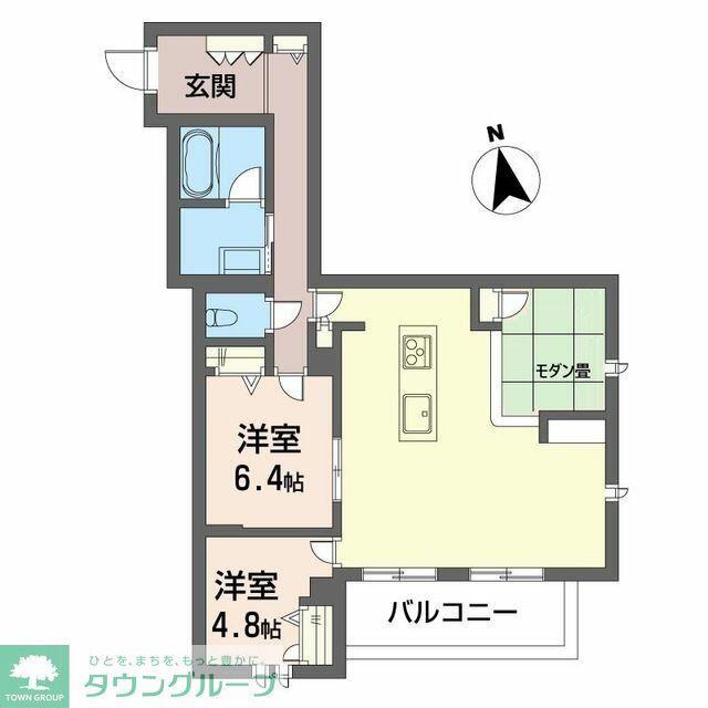 ウィズプラス大船(3LDK/2階)の間取り写真