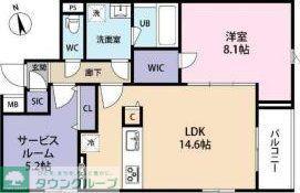 SPコート興野(1SLDK/3階)の間取り写真