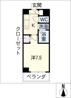 LIEBEN VILLA(1K/2階)の間取り写真