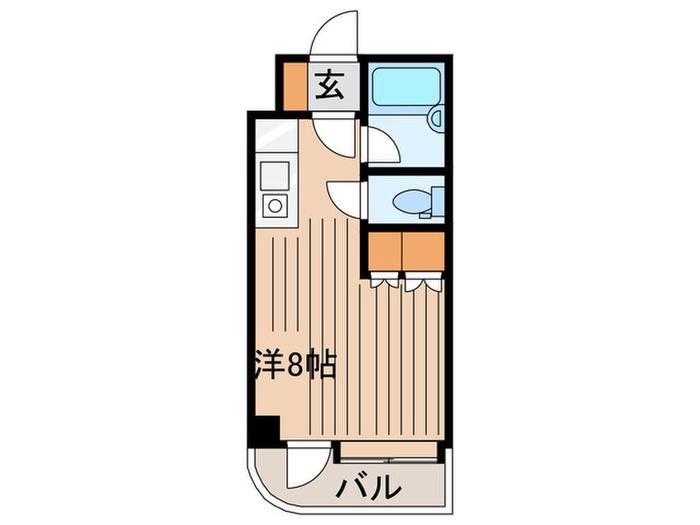 アンセリジェ壱番館(ワンルーム/11階)の間取り写真