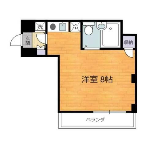 グランドステ-タスSAKURA(1K/2階)の間取り写真