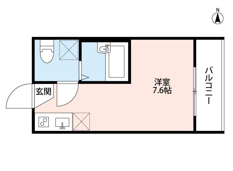 CUORE KAMATA(ワンルーム/3階)の間取り写真