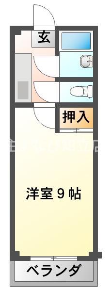 パレス内藤II(1K/1階)の間取り写真