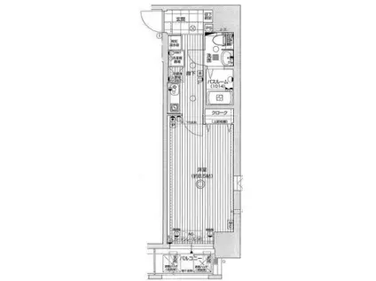 ダイドーメゾン神戸元町(1K/2階)の間取り写真