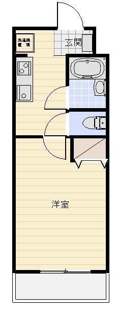 エザンス(1K/3階)の間取り写真