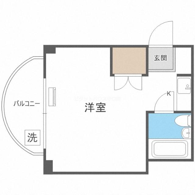 プレアール千林大宮II(1K/3階)の間取り写真