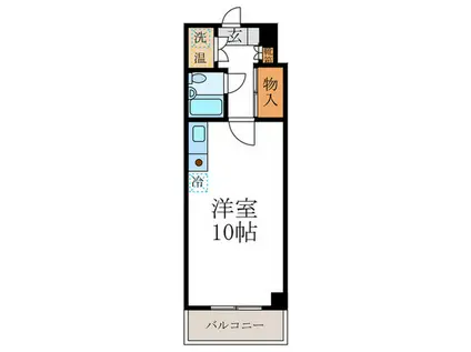 アンバサダ(ワンルーム/3階)の間取り写真