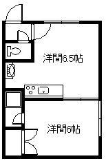 シクセー永山(1DK/2階)の間取り写真