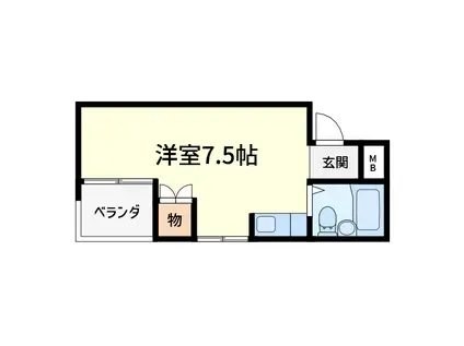 STマンションIII(ワンルーム/5階)の間取り写真