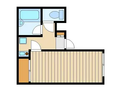 スターコート高野台II(1K/1階)の間取り写真