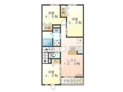 ARK II(3LDK/2階)の間取り写真