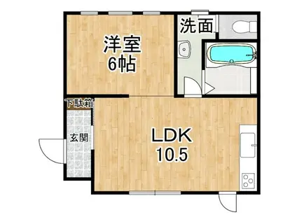 ST23(1LDK/2階)の間取り写真