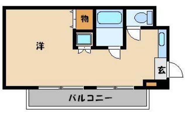 ラポールピア(ワンルーム/2階)の間取り写真