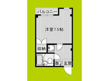 ライフ豊里ハイツ(1K/3階)の間取り写真