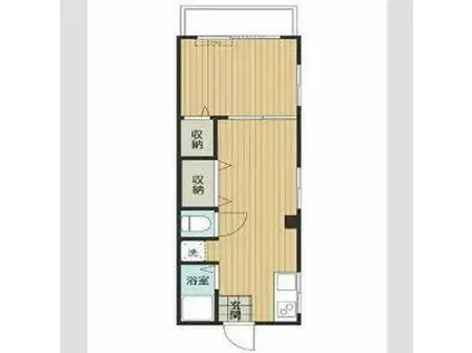 堀ノ内レンタハイツ(1LDK/3階)の間取り写真