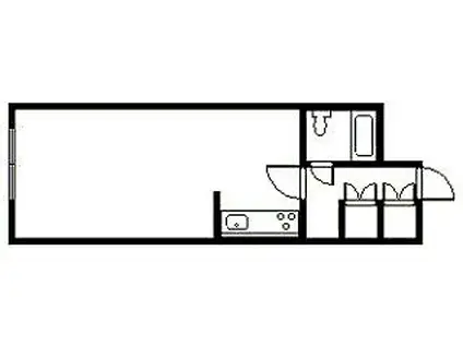 GRAND CASA(ワンルーム/3階)の間取り写真