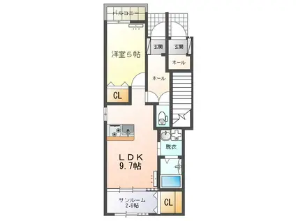 グラン・ノーブル(1LDK/1階)の間取り写真