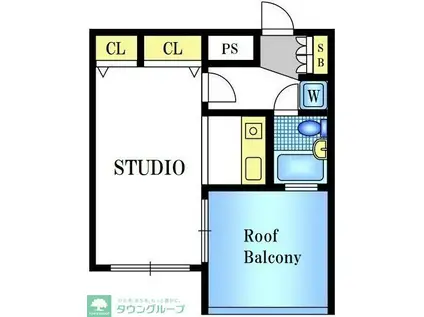森林プラザ新川崎(ワンルーム/4階)の間取り写真