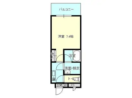 アルテミス(1K/2階)の間取り写真