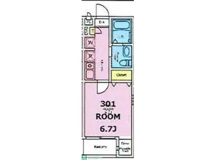 SPINEL KITAKASHIWA(1K/3階)の間取り写真
