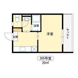 ファーストマンション(1K/3階)の間取り写真