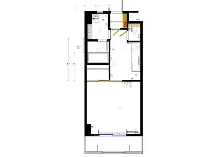 マンションジュネシオン(1DK/4階)の間取り写真