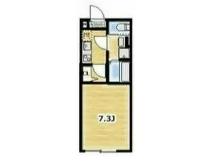 ベラ ビスタ海老名(1K/1階)の間取り写真