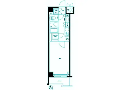 ルーブル下丸子参番館(1K/4階)の間取り写真