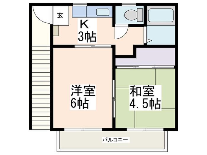 STAY HILL(2K/2階)の間取り写真