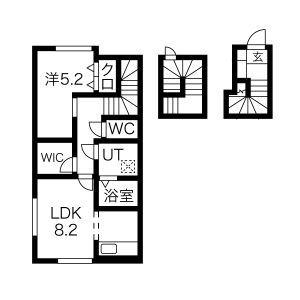CKクレセント(1LDK/3階)の間取り写真