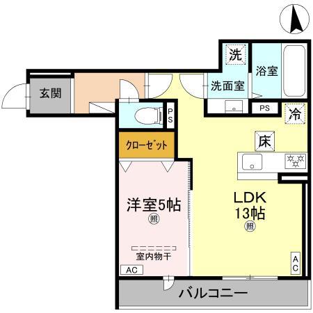 プチ ドルチェ(1LDK/1階)の間取り写真