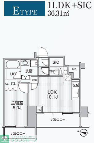 ALIVIS綾瀬(1LDK/5階)の間取り写真