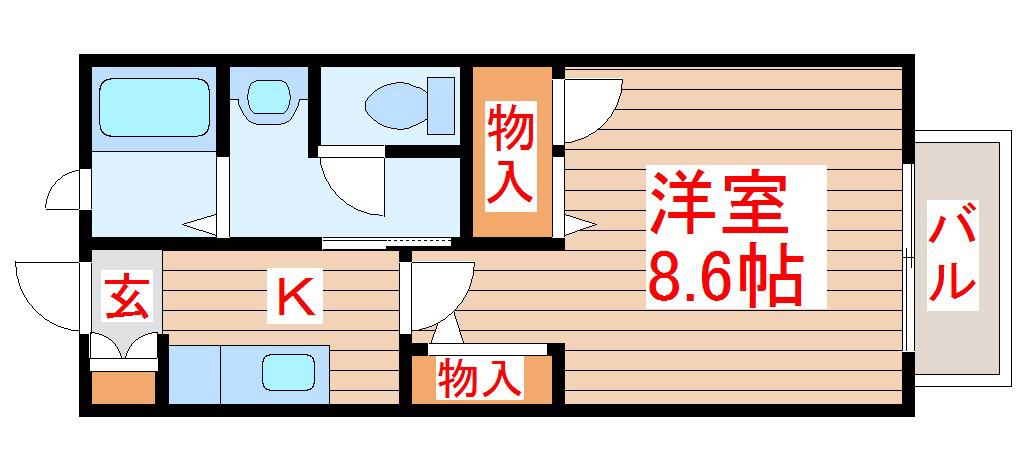 元町参番館(1K/1階)の間取り写真