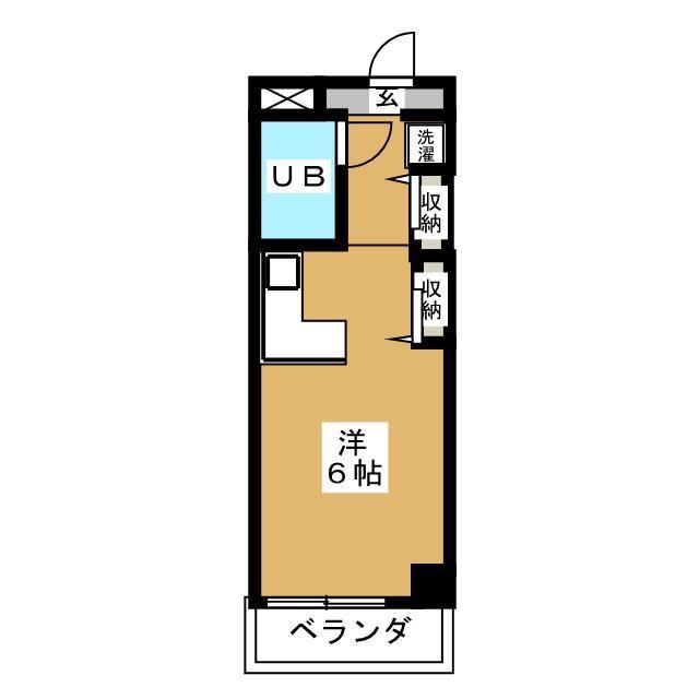 ジュネパレス新松戸第16(ワンルーム/2階)の間取り写真