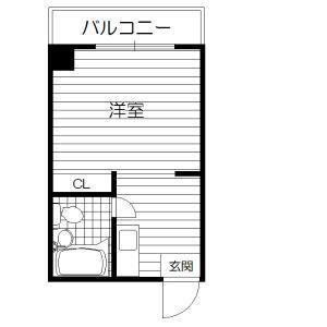プレアール針中野II(1K/3階)の間取り写真