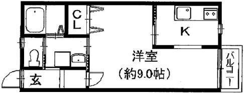 アルティエ(1K/2階)の間取り写真