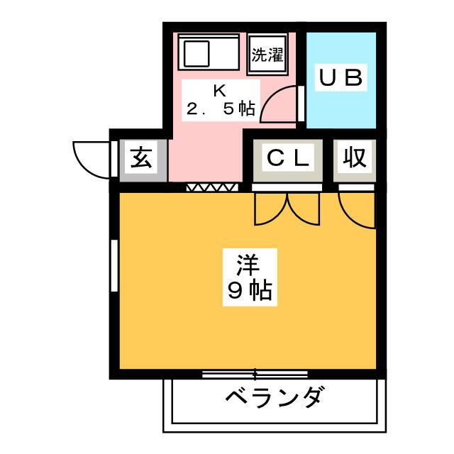 リエス岐阜元町(1K/4階)の間取り写真